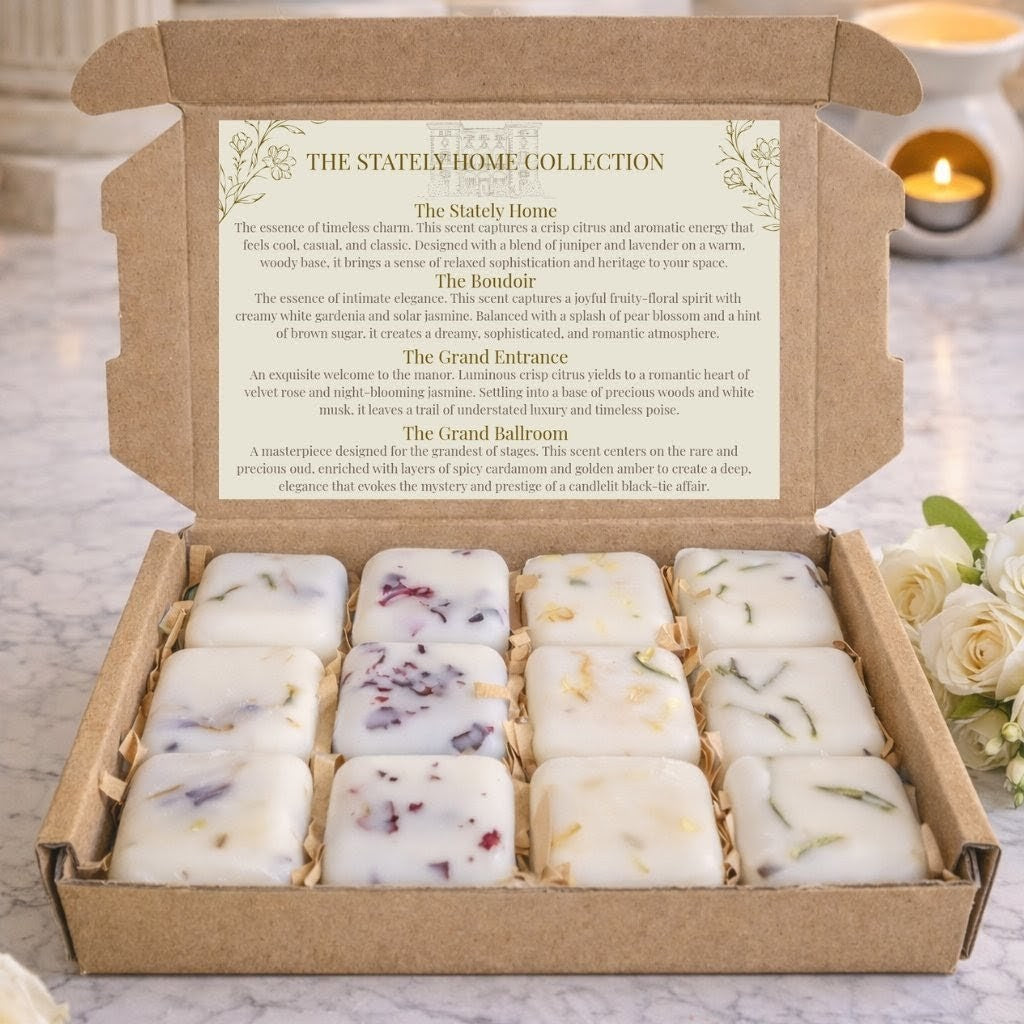 The Stately Home Collection - 12 Pack Luxury Botanical Soy Wax Melts