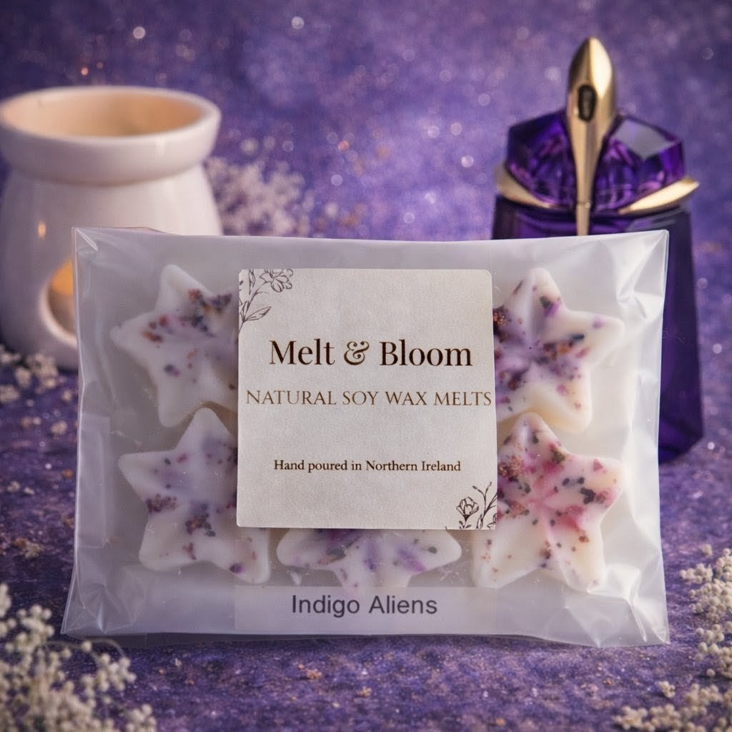 Indigo Aliens 6 Pack Botanical Wax Melt Stars