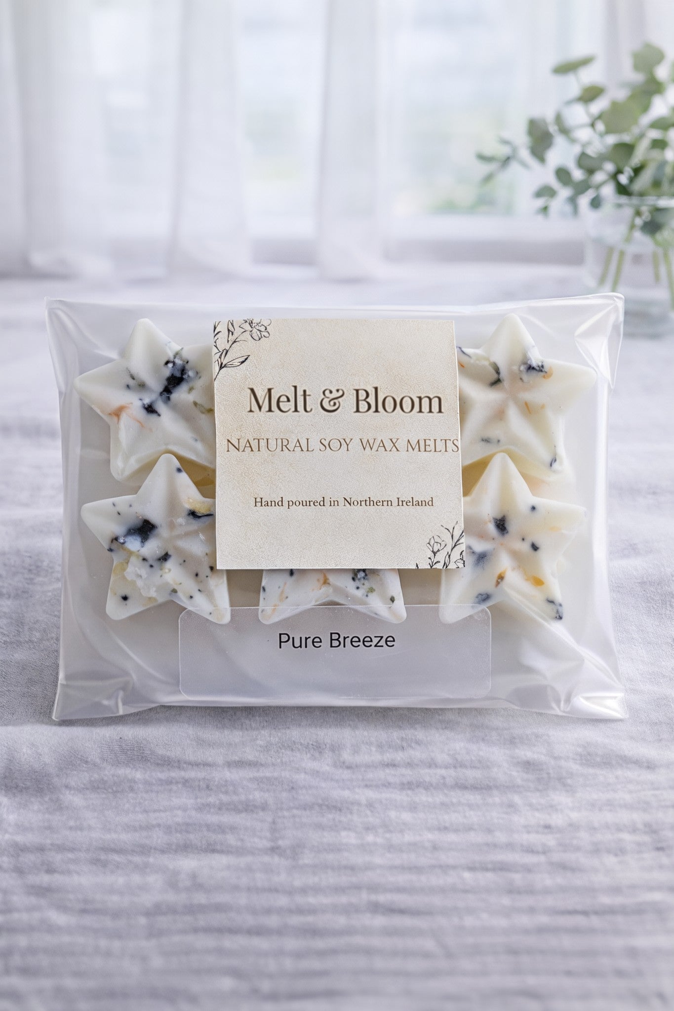 Pure Breeze 6 Pack Botanical Wax Melt Stars
