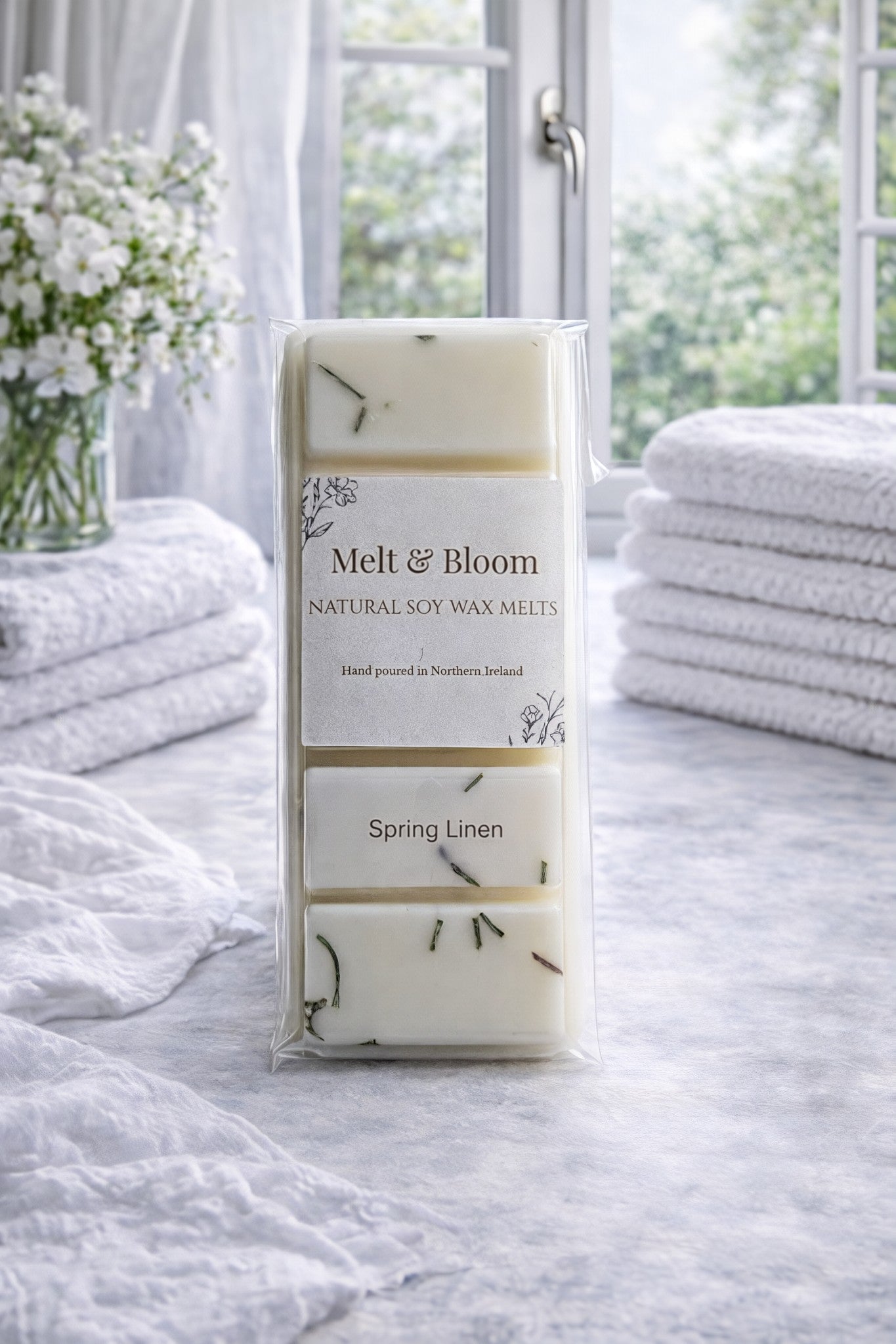 Spring Linen Botanical Snap Bar