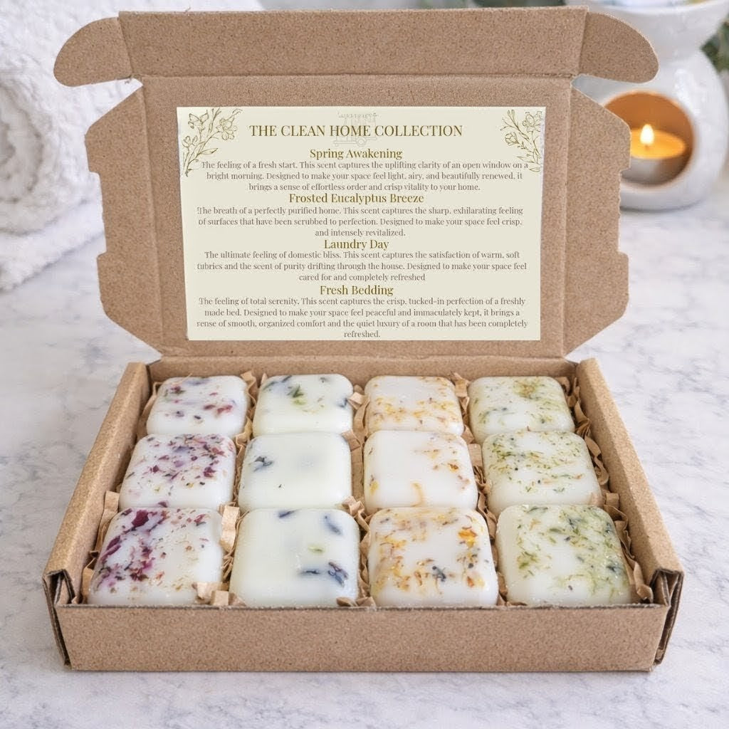 The Clean Home Collection - 12 Pack Luxury Botanical Soy Wax Melts
