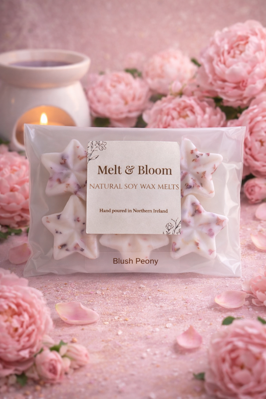 Blush Peony 6 Pack Botanical Wax Melt Stars