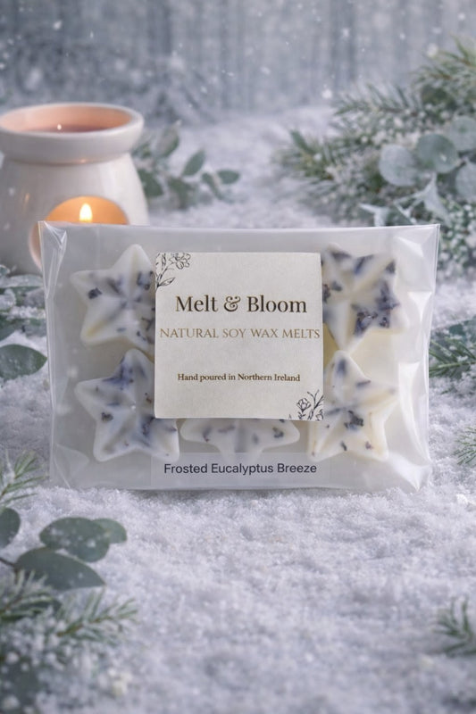 Frosted Eucalyptus Breeze 6 Pack Botanical Wax Melt Stars