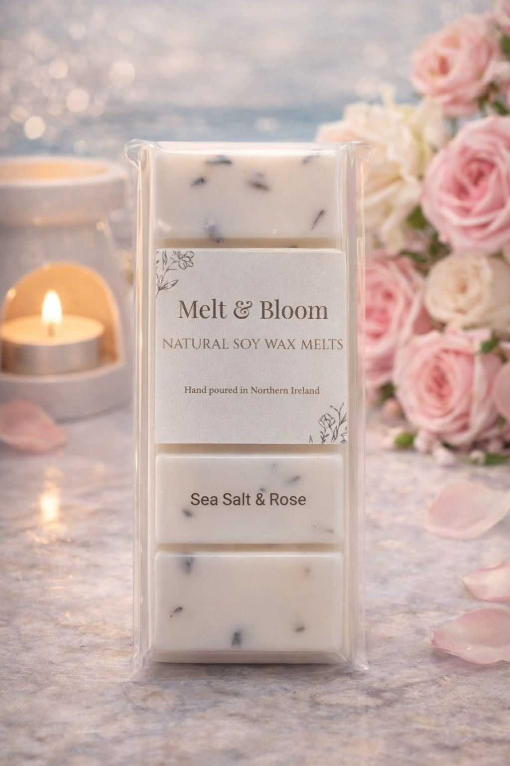 Sea Salt & Rose Botanical Snap Bar