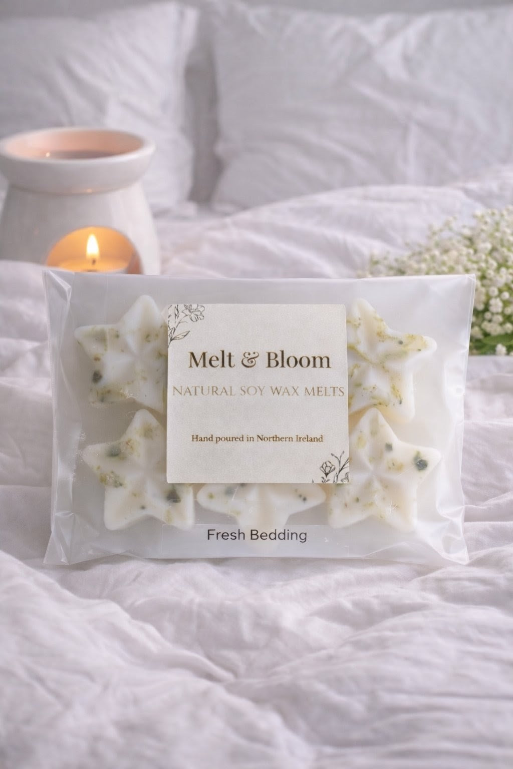 Fresh Bedding 6 Pack Botanical Wax Melt Stars
