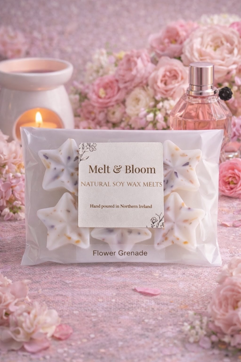 Flower Grenade 6 Pack Botanical Wax Melt Stars