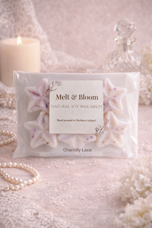 Chantilly Lace 6 Pack Botanical Wax Melt Stars