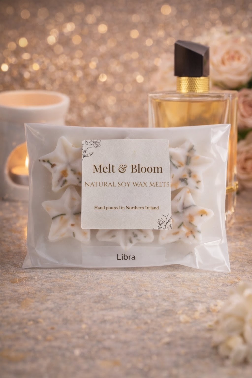 Libra 6 Pack Botanical Wax Melt Stars